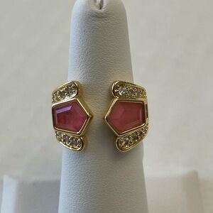 Bomb Party Ring Sz 6 RG72093 "Wit & Whimsy" Rose Quartz/Gold NWT